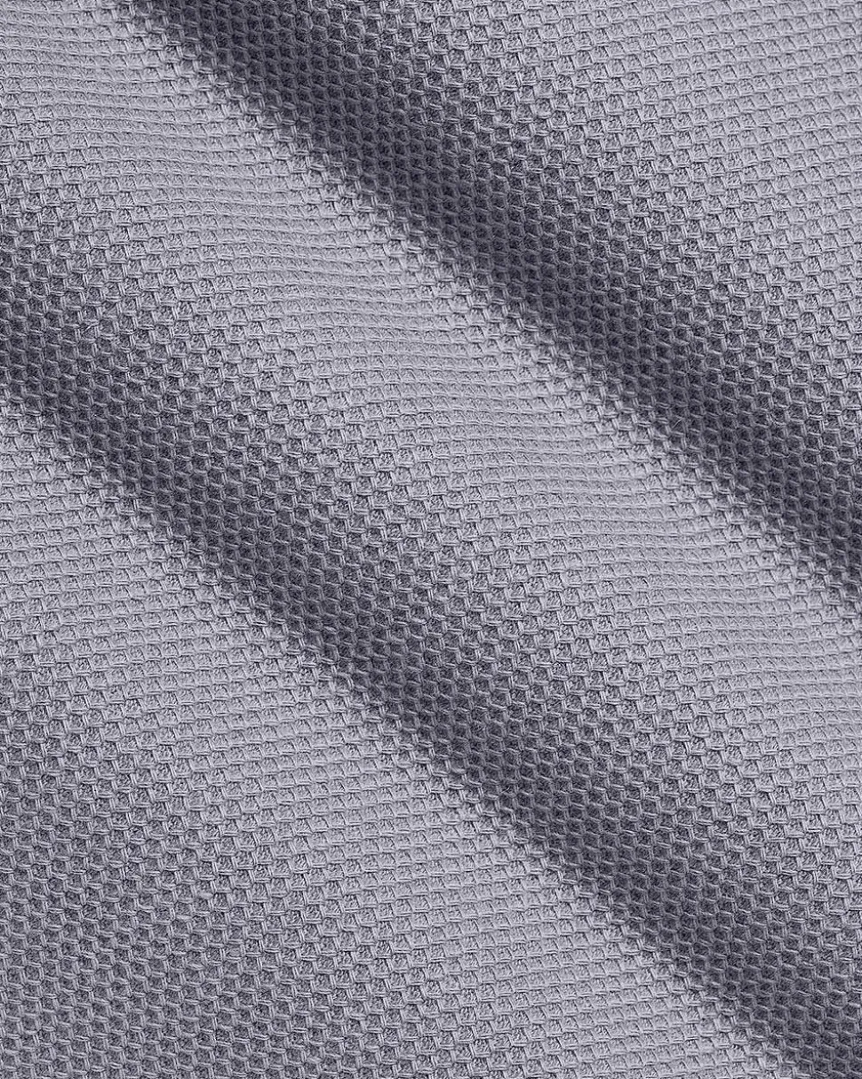 Oversized Short-Sleeve Textured Polo