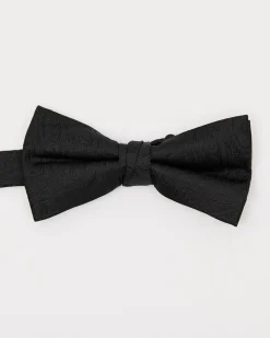 Paisley Black on Black Bow Tie