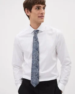 Regular Blue Tie with Paisley Pattern