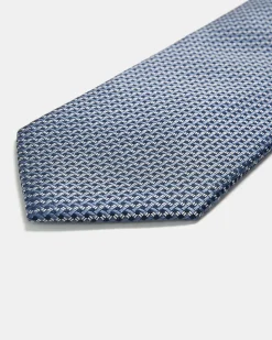 Regular Tie with Micro Geometric Pattern
