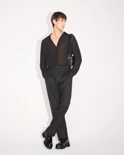 Regular-Fit Sheer Dress Shirt