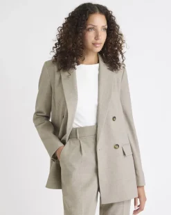 Relaxed-Fit Double-Breasted Blazer