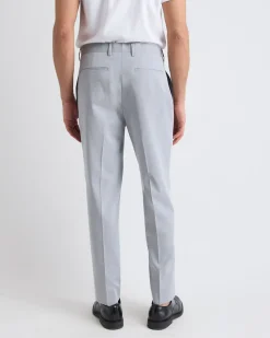 Relaxed-Fit Light Grey Suit Pant