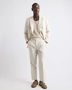Relaxed-Fit Linen Suit Pant