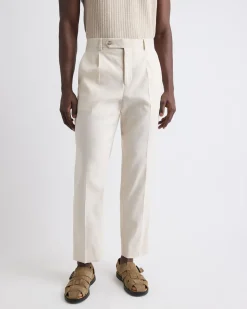 Relaxed-Fit Linen Suit Pant
