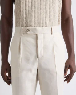 Relaxed-Fit Linen Suit Pant