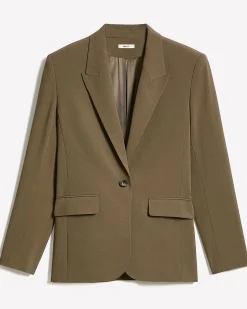 Relaxed-Fit One-Button Blazer