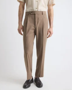 Relaxed-Fit Rose Taupe Suit Pant