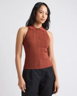 Ribbed Polo Tank