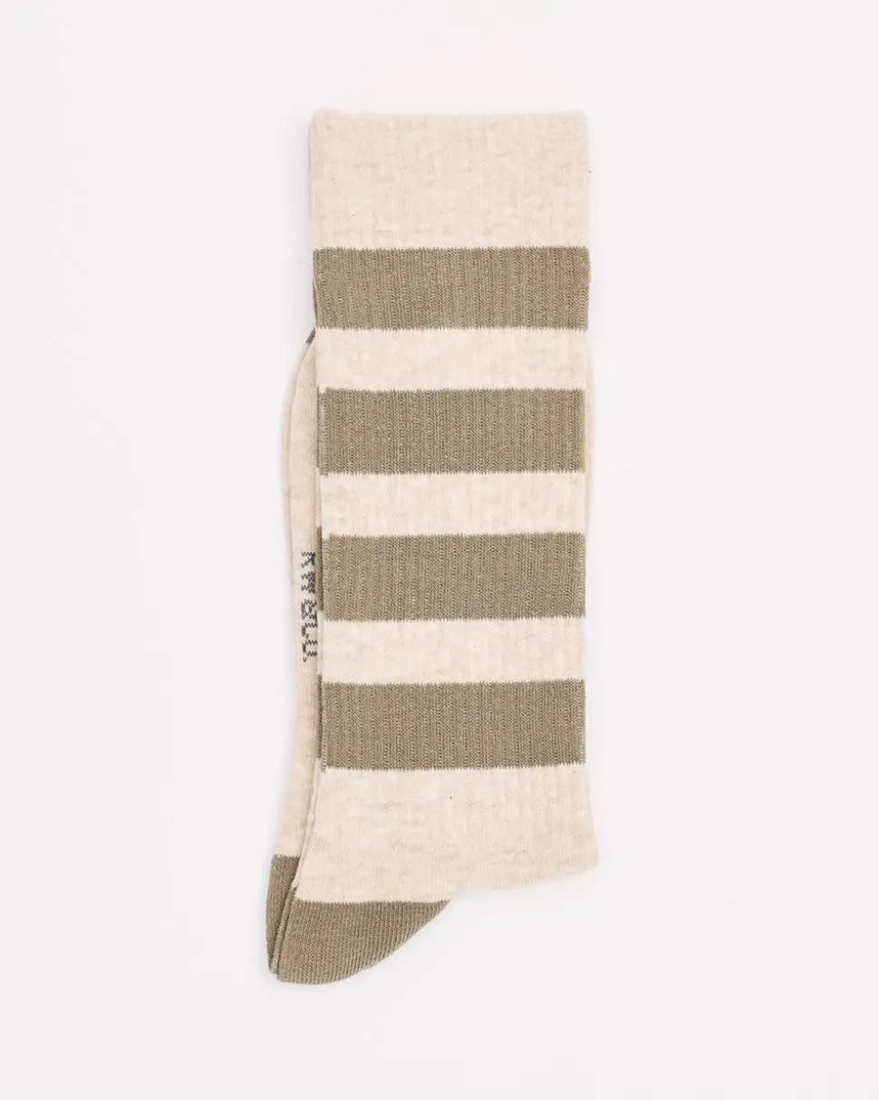 Ribbed Striped Socks