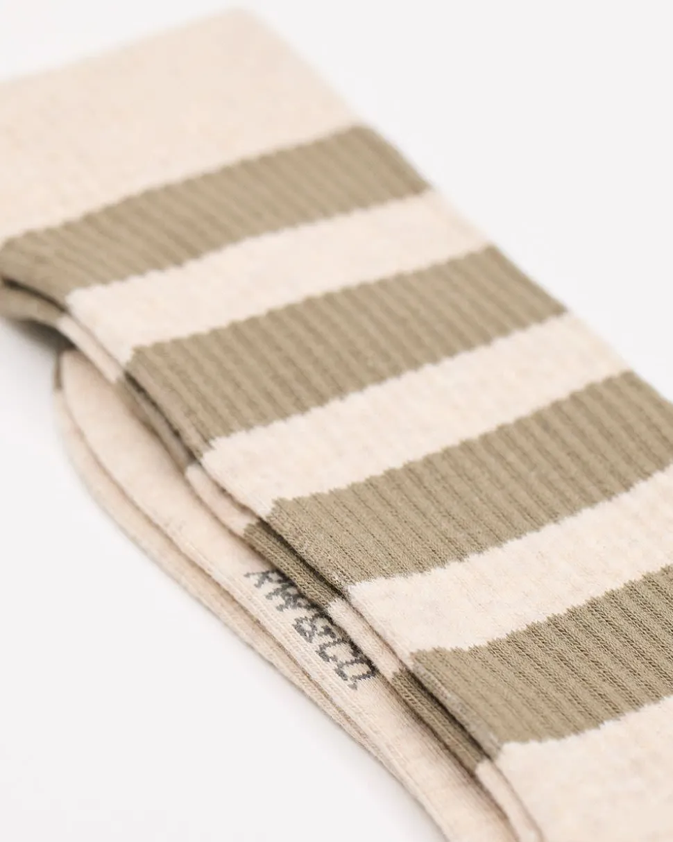 Ribbed Striped Socks