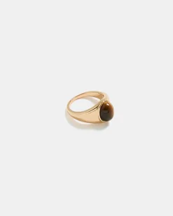 Ring with Semi-Precious Stone