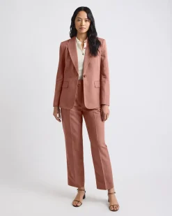 Russet One-Button Blazer