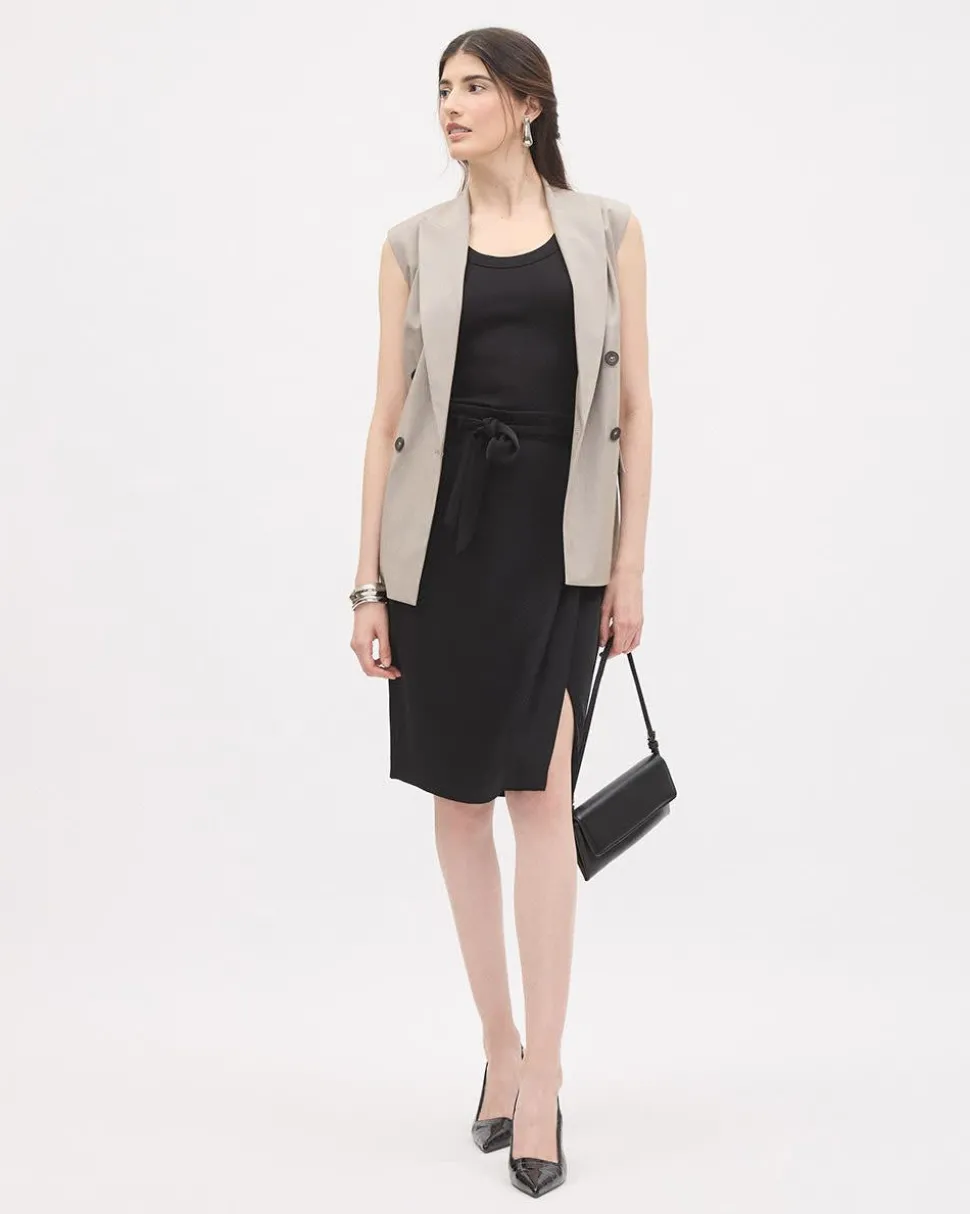 Satin Pencil Skirt