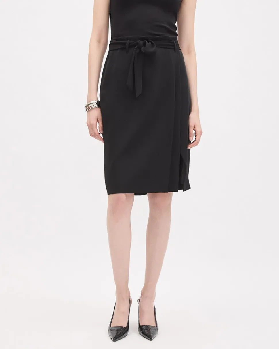 Satin Pencil Skirt