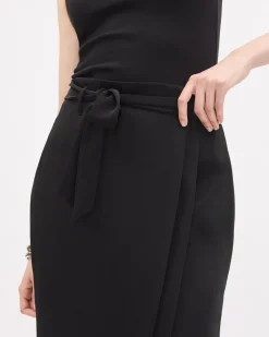 Satin Pencil Skirt