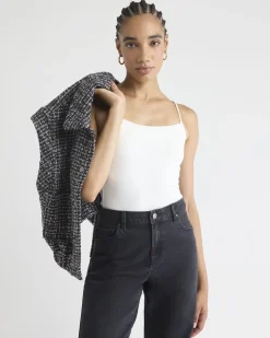 Scoop-Neck Cami with Spaghetti Straps
