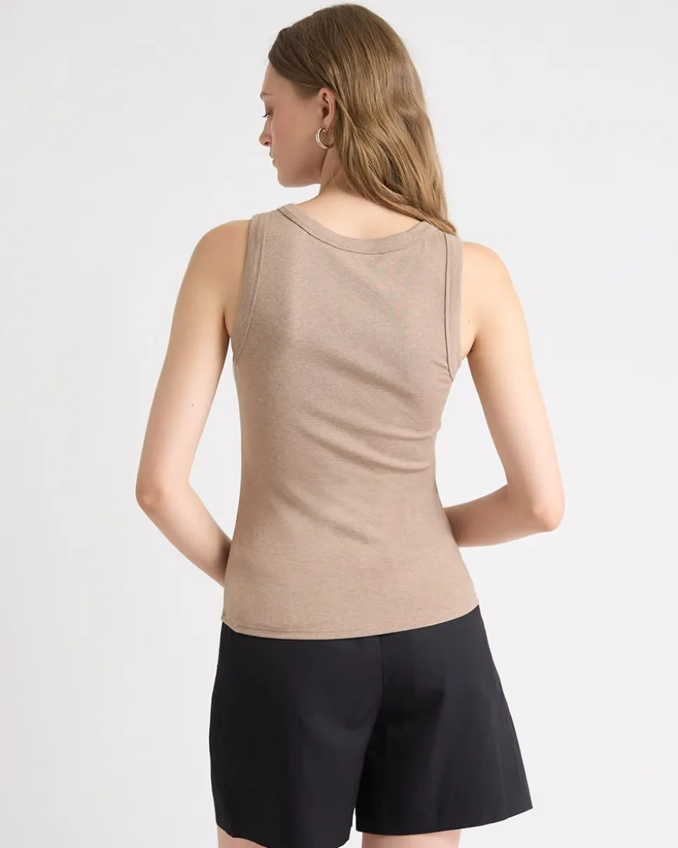 Scoop-Neck Cami with Wide Straps