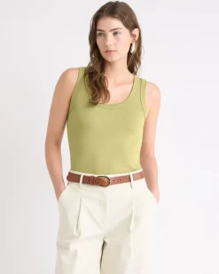 Scoop-Neck Cami with Wide Straps