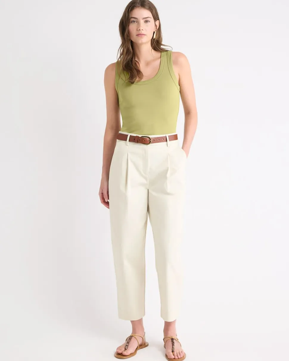 Scoop-Neck Cami with Wide Straps