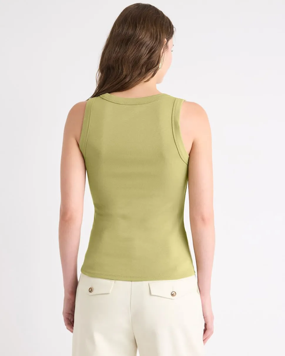 Scoop-Neck Cami with Wide Straps