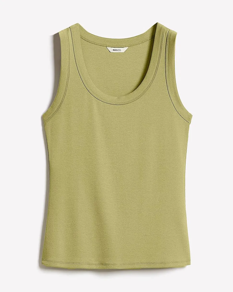 Scoop-Neck Cami with Wide Straps