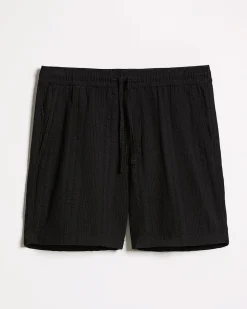 Seersucker Short with Elastic Waistband