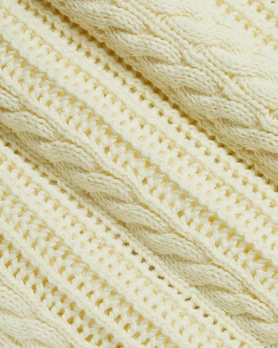 Short Cable-Stitch Sweater Vest