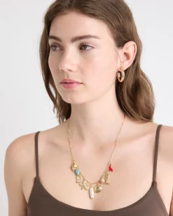 Short Necklace with Charms