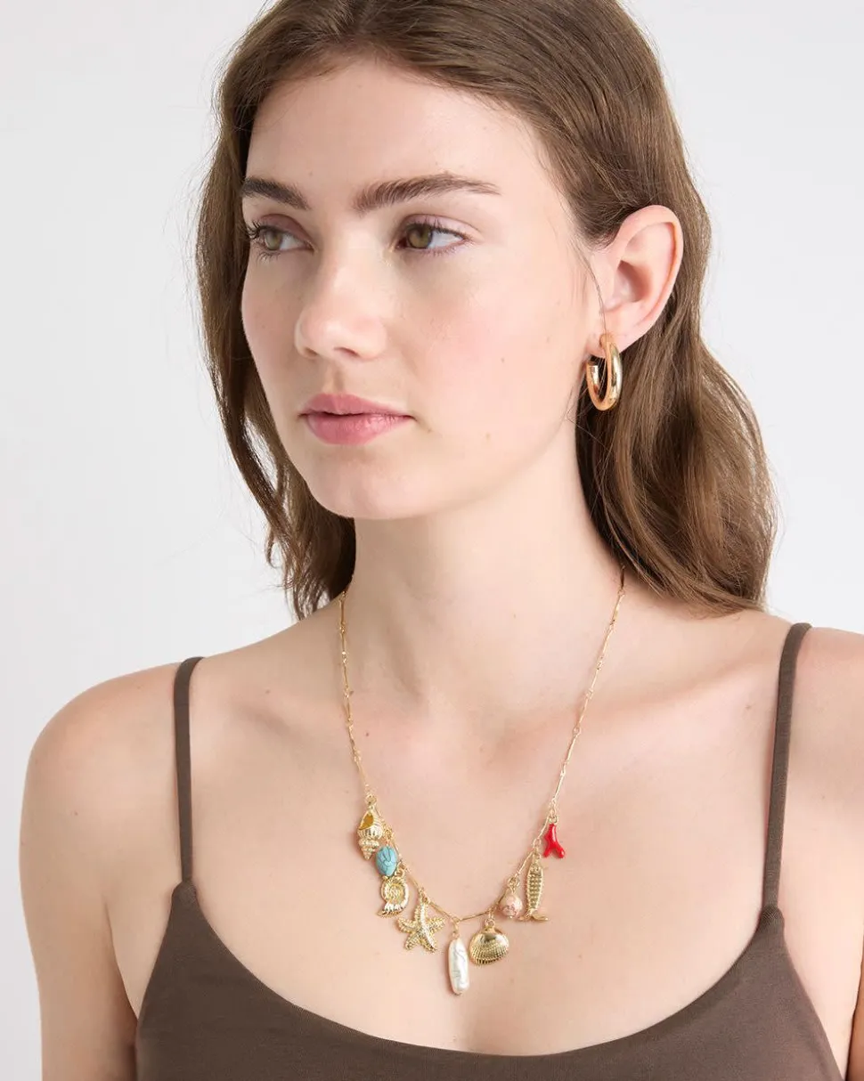 Short Necklace with Charms