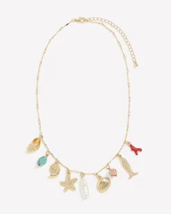 Short Necklace with Charms