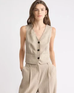 Short Striped Vest