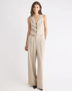 Short Striped Vest