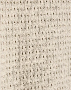 Short Sweater Vest with Pointelle Stitches
