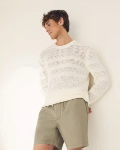 Short with Elastic Waistband and Drawstring