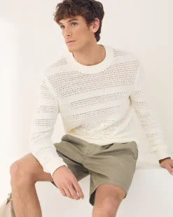 Short with Elastic Waistband and Drawstring
