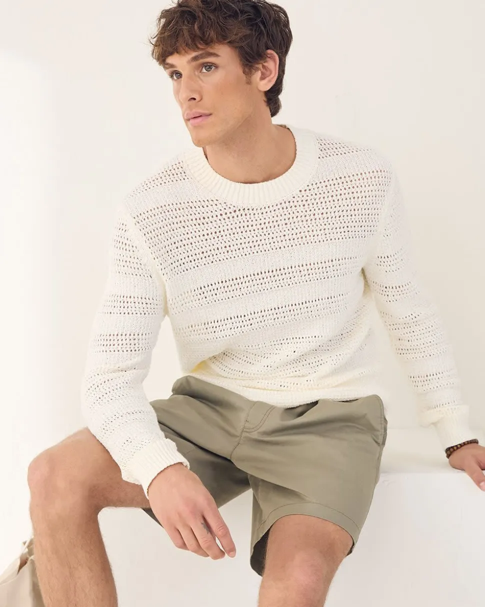 Short with Elastic Waistband and Drawstring