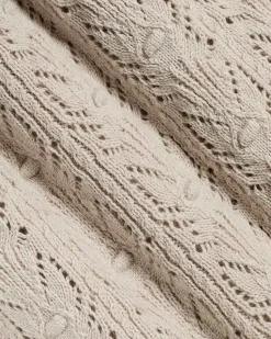 Short-Sleeve Buttoned-Down Sweater Top with Shirt Collar