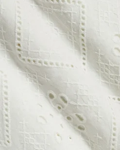 Short-Sleeve Camp-Collar Shirt with Embroidered Details
