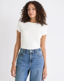 Short-Sleeve Crew-Neck Basic Tee