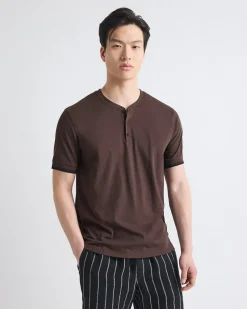 Short-Sleeve Henley T-Shirt