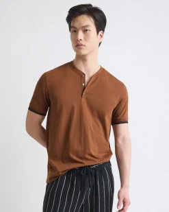 Short-Sleeve Henley T-Shirt