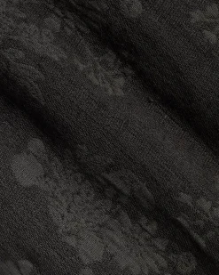 Short-Sleeve Jacquard-Effect Shirt with Camp Collar