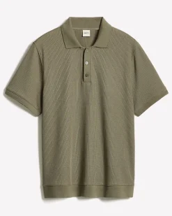 Short-Sleeve Ribbed Polo