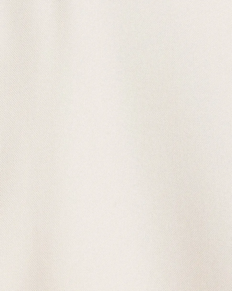 Short-Sleeve Slim-Fit Knit-Like Dress Shirt