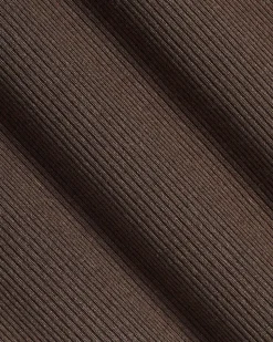 Short-Sleeve Square-Neck Ribbed Top