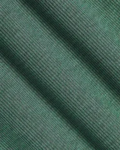 Short-Sleeve Square-Neck Ribbed Top