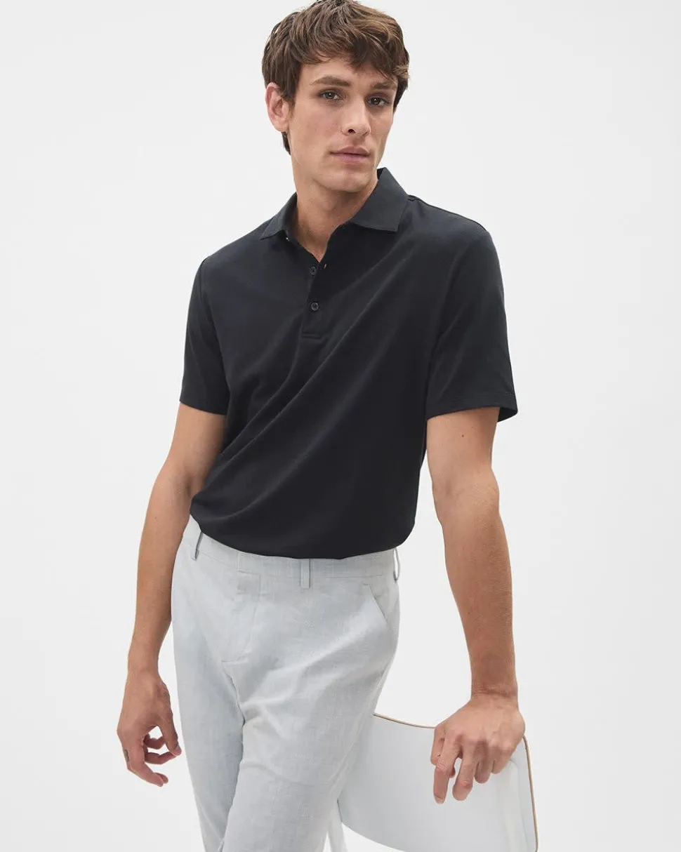 Short-Sleeve Supima (R) Cotton Jersey Polo