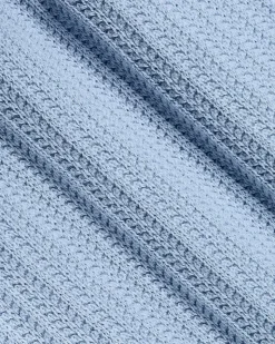 Short-Sleeve Textured Polo Sweater