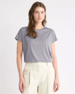 Silk-Blend Boxy Knit Top